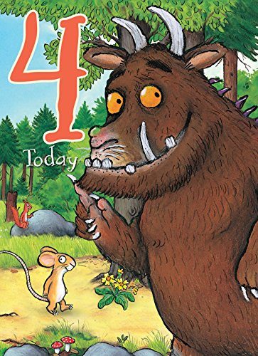 The Gruffalo GR009 Age 4 Greeting Card, Multi