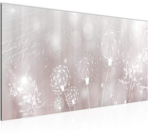 Runa Art Tableau Decoration Murale Pissenlit 1 Partie Moderne Toile Non tissée Salon Salle Abstrait Rose Gris 014912b
