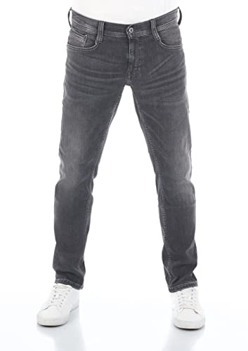 MUSTANG Jeans Herren Stretch Oregon Tapered Fit Jeanshose Hose Denim, Größe:W 36 L 36, Farbauswahl:Used Black Denim (1009376-783)