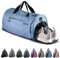 Fitgriff® Sporttasche & Reisetasche für Damen und Herren - mit Schuhfach & Nassfach - Tasche für Sport, Fitness & Reisen - Trainingstasche, Gym Bag (Light Blue, 58 x 31 x 31 cm (Medium))