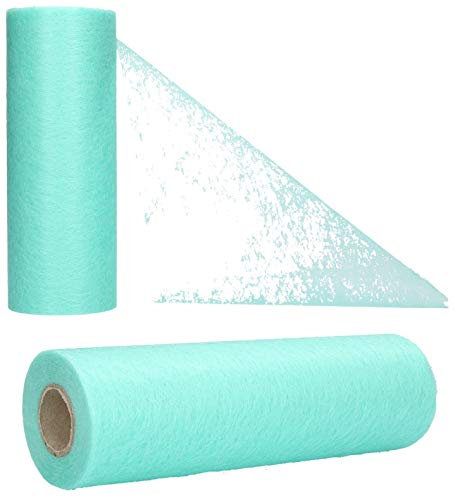 AmaCasa Vlies Tischband Tischläufer für Hochzeiten, Kommunionen, Taufen und Allen Feierlichkeiten Maße: 15cm/20m Rolle (Mint, Vlies)
