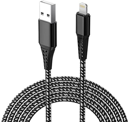Câble De Chargeur De Téléphone Câble De Charge Rapide 5M / 16FT Câble De Charge De Téléphone En Plomb Tressé En Nylon Extra Long 12/11 Xs Max/XR/XS/X / 8/8 Plus / 7/7 Plus / 6s / 6s Plus / 6/6