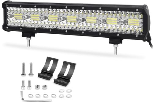 Willpower 20 Zoll 420W LED Arbeitsscheinwerfer Bar, led Balken für Auto Bagger Anhänger Traktoren LKW SUV Offroad