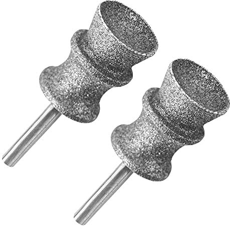 KITGUARD Diamond Dremel Dog Nail Grinder Bits for Rotary Tool,1/8'' Dremel Dog Nail Grinder Replacement Wheel, 2-Pack(Large A)