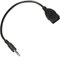 Visiodirect Câble Adaptateur Jack 3.5mm Stéréo Audio Prise Mâle vers USB 2.0 Femelle - Couleur Noir