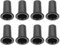 NUSITOU Bass Reflex Tube 8 Pieces Woofer Hole DIY Vent Reflex Port Home Pipes for Cabinet ABS Outlet Pipe Subwoofer Portable Mm Audio Bass Speaker Connection