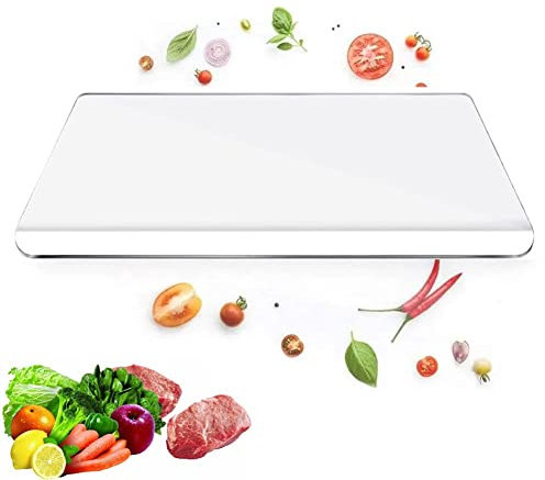 Planches A Decouper Transparent, Planches À Petit-déjeuner,Planche De Cuisine,Tranchoir Planchette Ustensile De Cuisine,Couvre-cuisinière Et Protège-plain De Travail,antidérapant (Color : 45 * 35cm/1