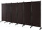 COSTWAY 6 Panel Folding Room Divider, Rolling Wall Privacy Screen Protector with Wheels, Freestanding Paravent Partition Separator for Living Room, Bedroom and Office, 335 x 172cm (Espresso)