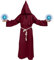 Pianocean Mönch Kostüm Herren, Karneval Priester Kostüm Herren, Mönch Robe mit Kreuz Halskette und Taillenseil, Pfarrer Kostüm für Faschingskostüme Karneval party Mottoparty