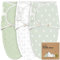 3-Pack Bio Swaddle Schlafsack Baby - Pucksack Baby 3-6 monate für Neugeborene, Weich und Gemütlich Pucktuch Säuglinge fur Mädchen, Jungen, Babyschlafsack Neugeborene,Atmungsaktiv(Bunnies, L)