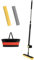 Space Mop 4-in-1: Scopa, Lavapavimenti, Lava e Asciuga Pavimenti - Pulizia Efficiente e Veloce, Adatta a Tutti i Tipi di Pavimenti (Set 2 Ricambi + Secchio Silicone + Filettatura, Nero)