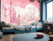 Papier Peint Panoramique Nuages de château rose Tableaux Muraux Tapisserie Photo Décoration Murale Salon Chambre 200CM(L)*140CM(H)