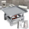 VNATWGOO Table Vibrante pour BéTon 350 X 350 Mm, Banc D'Essai De Vibration, Petite Mini Table Vibrante en Acier Inoxydable, pour Laboratoire, EntrepôT, Atelier,220V