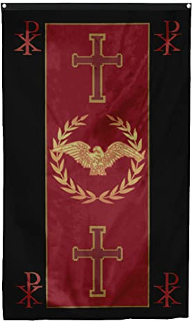 SPQR - Bandera del Senado del Imperio Romano y el Pueblo de Roma, 3 x 5 pies, resistente a la decoloración UV, doble impresión y doble costura, poliéster 150D para uso en exteriores o interiores
