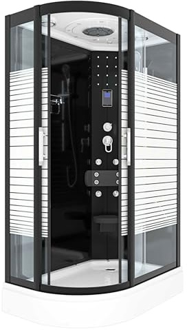 AcquaVapore Duschkabine Komplettdusche Fertigdusche Dusche D30-73M0L-EC 120x80 cm MIT 2K Scheiben Versiegelung