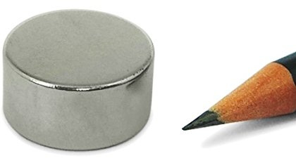 Scheibenmagnet super stark Ø 20,0 x 10,0 mm N40 Nickel (magnets4you) - hält 12 kg| Neodym Supermagnet | Powermagnet | Haftmagnet, Magnetscheibe, Zylindermagnet