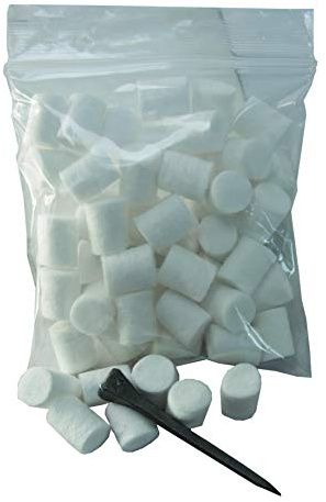 Liveryman See Description Stud Plugs Preformed Cotton, Clear, Regular