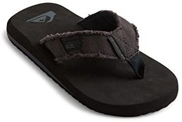 Quiksilver Monkey Abyss Youth, Scarpe da Spiaggia e Piscina Bambini e ragazzi, Nero Black Black Brown Xkkc, 37 EU