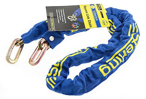 Sterling 150SSP 1.5mtr 50mm Solid Steel Closed Shackle Padlock Set, Black, 10mm x 1.5m Gold Sold Secure Chain