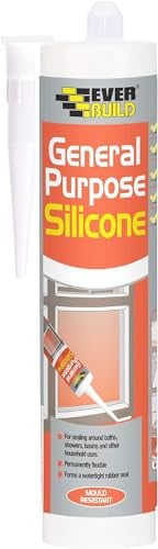 Everbuild Grey General Purpose Silicone - 4 Tubes