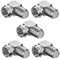 5X SAT F-Stecker | Winkeladapter 90° Grad | F-Buchse 90° | gewinkelt F-Winkelstecker TV | F-Adapter für Antennenkabel Satellitenkabel Koaxialkabel | 5 Stück