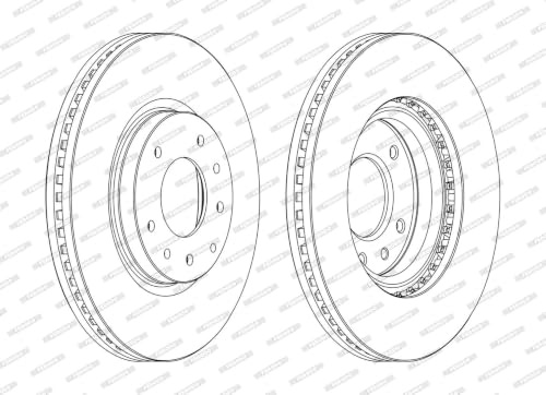 FERODO BRAKE DISC | DDF1768C | FRONT | FOR MAZDA CX-7 2006-2014 | OE-MATCHING QUALITY | SMOOTH & QUIET PERFORMANCE