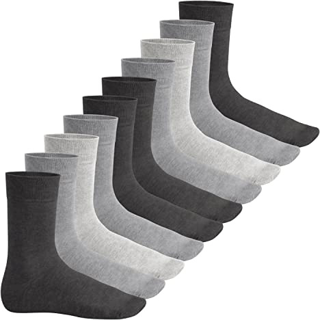 Footstar EVERYDAY! 10 PAAR Damen und Herren Socken mit Baumwolle Basic Socken