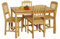 Essgruppe mit Tisch und 4 Stühlen Kiefer Massivholz