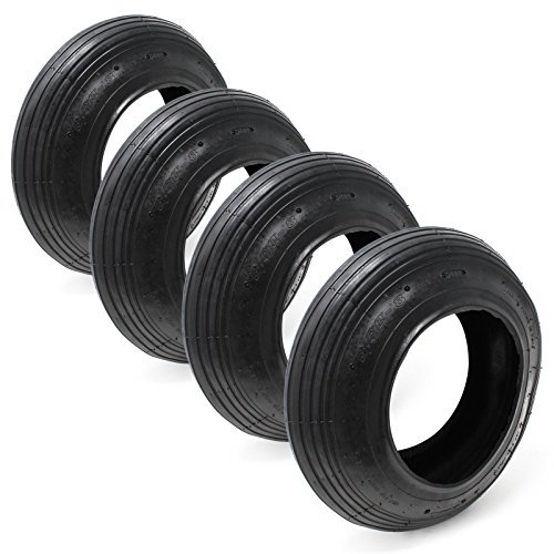4x Cubierta para neumáticos de carretilla aire ruedas carretilla 3.50-8 Ruedas carretillo Accesorios