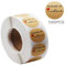 Yoget New Handmade with Love sticker adesivi di ringraziamento carta kraft grazie sticker 1000PCS per rotolo 2,5 cm forma rotonda