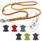 CopcoPet Hundeleine aus Fettleder 2m x 8mm Cognac – 3-Fach verstellbar, geflochten – Mit Chrombeschlägen – Grifffest, robust – Umhängeleine für kleine Hunde, ideal für Spaziergang, Training
