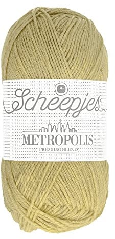 Scheepjes Metropolis 50g - 039 Delhi, Yellow/Ecru Yarn