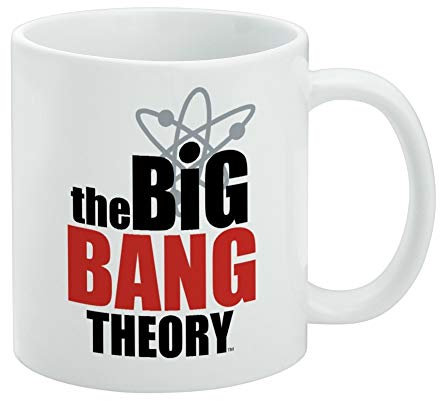 The Big Bang Theory Logo Ceramic Coffee Mug, Novelty Gift Mugs for Coffee, Tea and Hot Drinks, 11oz, White