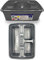 TDBS The Dustpan and Brush Store Cleaning Caddy with Handle Cleaners Caddy Organiser Carry Baskets for Cleaning Products (Silver)