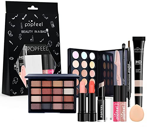 Coffret Maquillage Femme, Malette Maquillage, Kit de Maquillage Tout-en-un, Mallettes et Coffrets de Maquillage Trousse de Complète Cosmétique pour Les Femmes Filles Idée Cadeau de Noël