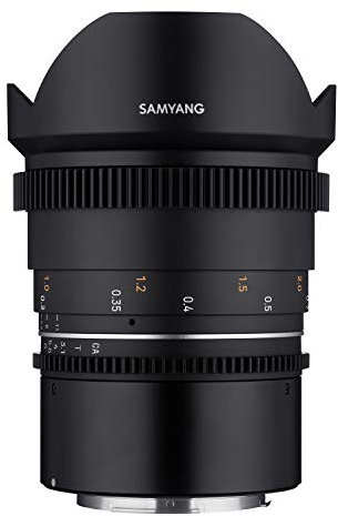Samyang MF 14mm T3,1 VDSLR MK2 Canon RF – lichtstarkes T3,1 Ultraweitwinkel Cine- und Video Objektiv für Canon RF Mount, 14 mm Festbrennweite, Follow Focus Zahnkränze Vollformat und APS-C 8K Auflösung