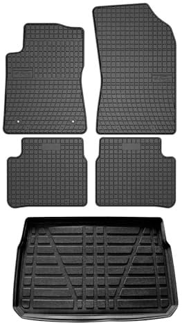 OMAC Fußmatten & Kofferraumwanne Set kompatibel mit Citroen C3 5tür 2016-2024 5tür Gummi
