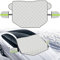 sukudon Frontscheibenabdeckung, Auto Scheibenabdeckung Windschutzscheibe Frost/Sonnenschutz Auto Frontscheibe Eisschutzfolie mit Magnet (145 * 118cm) faltbar