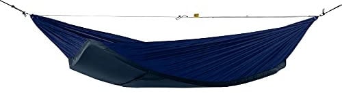 Ticket to the Moon Mat Hammock Original (325 x 170cm) Hängematte mit Einschubfach für Isomatte für Camping (Navy Blue)