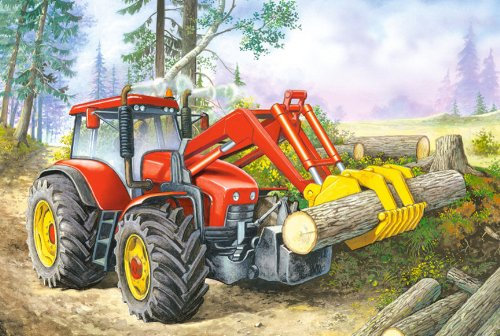 alles-meine.de GmbH 1 Stück: Mini - Puzzle 24 Teile - Fahrzeuge & Traktoren - Castorland Auto Baustelle Kinder Kinderpuzzle Minipuzzle Minipuzzles - Mitgebsel/Preis für Kinderg..