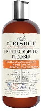 Curlsmith - Essential Moisture Cleanser, Sanftes, nährendes Shampoo für gewelltes, lockiges und krauses Haar, Vegan (355ml)