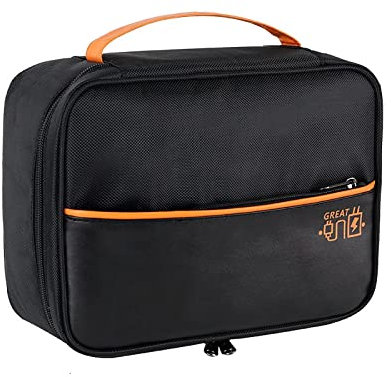 CRSUSUKJ Kabel Organizer Tasche,Organizer Tasche,Elektronische Tasche Organizer universal travel Kabel Elektronik Zubehör Tasche Reise Organizer Case für Kabel, Maus, Powerbank (schwarz)