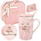 Tazza Mamma Gatto Tazza gatto novità Regali per amanti dei gatti Regali di compleanno per la festa della mamma del gatto da parte di figlia e figlio 420ML con confezione regalo (rosa-mamma gatto)