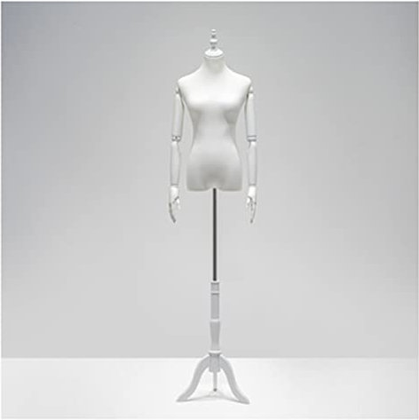 GOFQB Schaufensterpuppe Körper Weiblich Professionelle Mannequin Body Schneiderpuppe Einstellbare Höhe für:Nähen Dressmakers Kleid Schmuck Display (Color : S, Size : C)