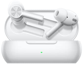OnePlus Buds Z2 - Wireless Noise-Cancelling Headphones with up to 38 Hours of Battery Life and Dolby Atmos Support - Pearl White (Renewed)