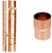 Sanitärshop Baustoffe & Sanitär Set: Regenrohrklappe OHNE Sieb Kupfer inkl. Steckmuffe zum mühelosen Verbinden der Klappe bei abgeschnittenen Rohren (100mm mit Griffmulde)