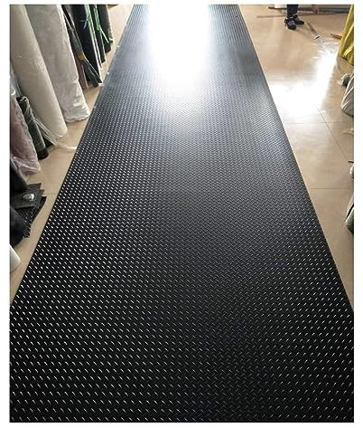 Tapis en Caoutchouc Tapis de sol de garage for sous les voitures, Rouleau de caoutchouc de 1/8 pouce d'épaisseur - Plaque de diamant en relief for le plancher du hangar de stationnement de l'atelier d