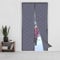 Magnetic Thermal Insulated Door Curtain，90x240cm，Durable Oxford Cloth &Thicken Cotton Fiber Fill for Garage Attic Doorways Hallway,Temporary Magnetic Screen Door,Windproof, Soundproof，Grey