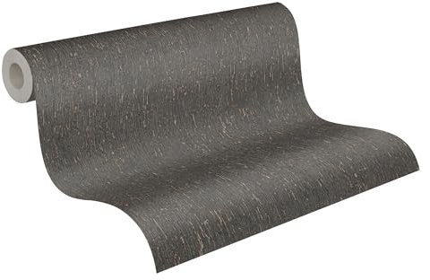 A.S. Création Smart Surfaces Vliestapete mit Metallic-Muster 10,05 m x 0,53 m - Schwarz, Silber, Metallic - Mustertapete für verschiedene Räume Made in Germany - 395626
