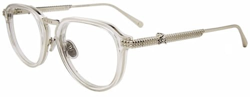 Philipp Plein Herren Vpp116v Brillenfassungen auf Rezept, Braun, Hochglanz (Shiny Dark Havana), 52/145/22